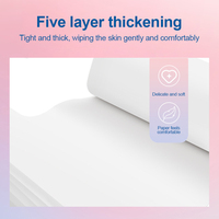 Vente en gros de pâte de bois vierge épaississante à 4 couches de papier toilette doux et amusant Papier hygiénique de qualité supérieure