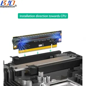 Reverse PCI-E 3.0 16X Slot To PCIe X16 Adapter Riser Card For 2U Server Computer Case