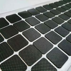 Non-Slip Black Solid/<b>Foam</b> Rubber Pad with One Side Self Adhesive - Product Image 5