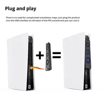 Ventilateur de refroidissement silencieux universel Plug-and-Play pour console de jeu avec matériau ABS