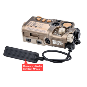 Mira Láser Metálica 5D Erariad sin Luz Blanca con IR + Mira Láser Roja/Verde/Azul con Interruptor de Presión, Color Bronceado - Product Image 2