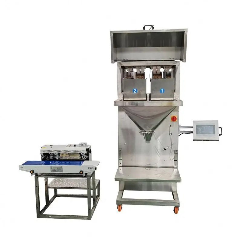 Полуавтоматическая простая в эксплуатации машина для упаковки пищевых продуктов для домашних животных 200 г 3000 г машина для упаковки риса и сахара