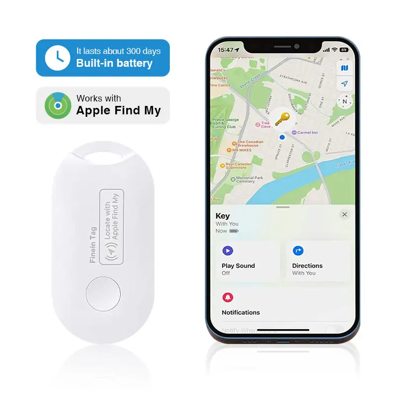 GPS anjing perangkat pelacak portabel anti-hilang perangkat Mini Item Finder cerdas menemukan tag udara pelacak gps untuk apple find my