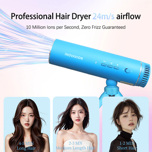 Secador de Pelo de Alta Velocidad INOVAXION sin Aspas, con Iones Negativos, Manos Libres, para Niños, Mujeres Embarazadas y Personas Mayores - Uso en Hoteles - Product Image 5