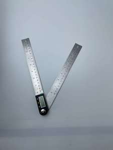 Penggaris sudut digital, alat ukur sudut digital presisi tinggi Stainless steel penggaris pertukangan multifungsi 360 derajat - Product Image 4