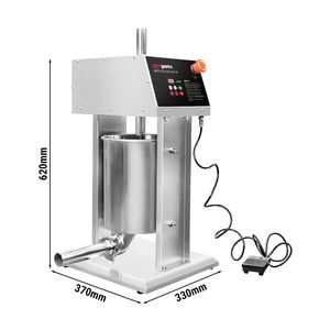 Máquina Eléctrica para Rellenar Salchichas y Hacer Churros GGM Gastro - 10 Litros - 90 Watts - Acero Inoxidable - incl. 4 Embutidores de Salchichas y 3 - Product Image 2