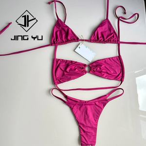 Traje de Baño Personalizado con Logotipo del Fabricante, Bikini de Tiras con Tela Ecológica para Mujer, Traje de Baño 2024 - Product Image 5