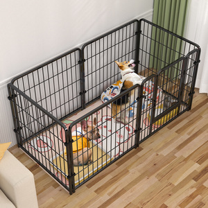 Küçük/Orta/Büyük Köpekler için Nefes Alabilen İzolasyon Eğitim Tuvaletiyle Birleştirilebilir Evcil Köpek Kafesi Çiti - İç Mekan - Product Image 1