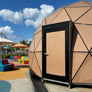 Tenda a Cupola Geodetica in Legno e Vetro da 6M <span class=keywords><strong>per</strong></span> <span class=keywords><strong>Glamping</strong></span>, Casa Cabina <span class=keywords><strong>per</strong></span> Resort con Struttura in Lega di Alluminio Resistente - Product Image 3