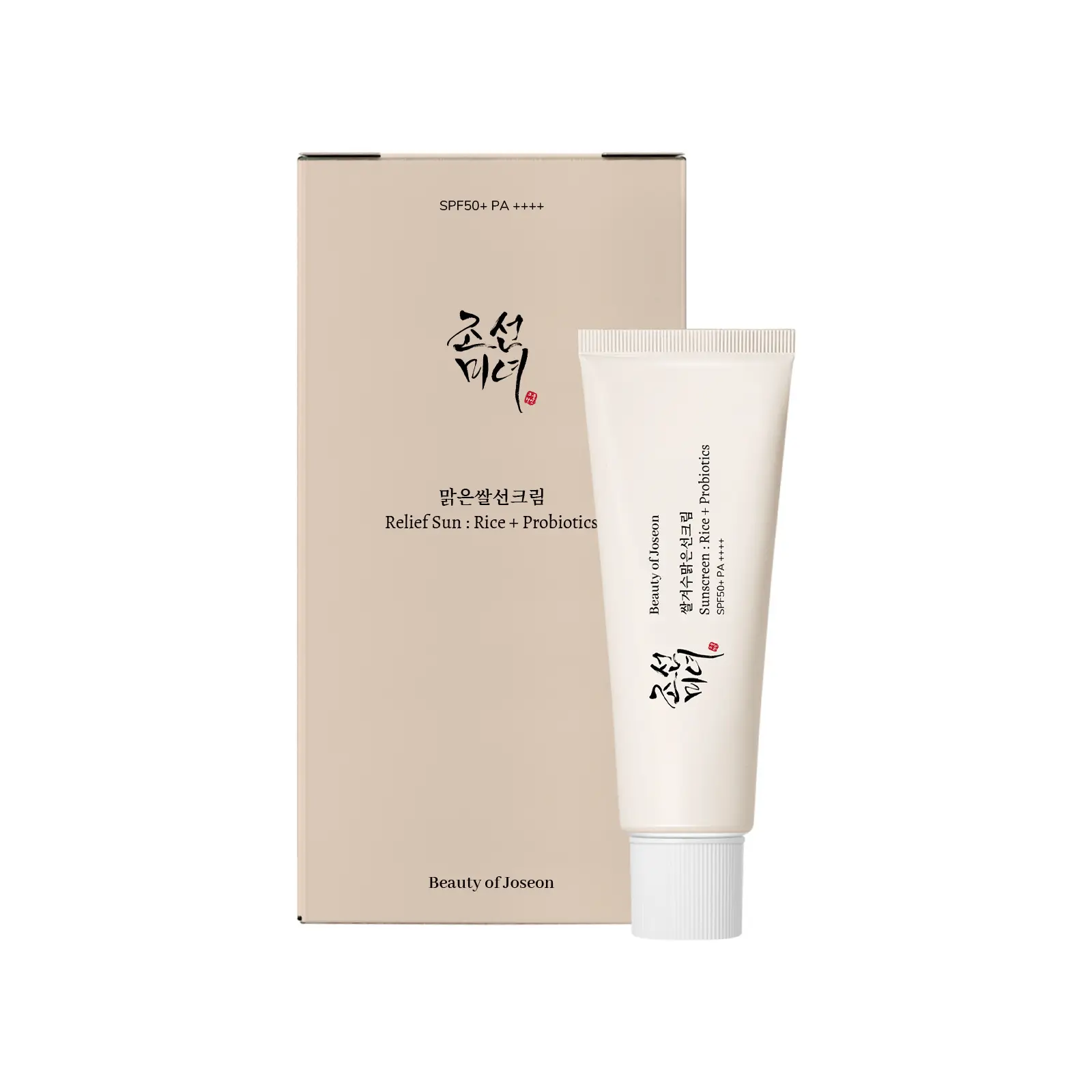Sunscreen spf50+ natural extract Sun Protection Moisturizing Korean Vegan Beauty of Joseon sunscreen packaging
