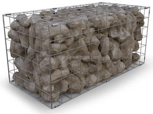 Panas dicelup galvanis kawat baja jala kotak Gabion dengan 4mm dan 6mm kawat Gabion jala untuk dinding dan pengisian Batu - Product Image 2