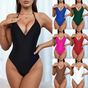 Maillot de bain une pièce sexy pour femme 2026, col halter, rembourré, extensible, séchage rapide, pour la plage et l'été - Product Image 6