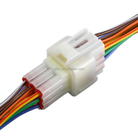 Conector impermeable de 2,3, Conector de cabeza de arnés de cables automotriz de 9 orificios, enchufe macho y hembra automotriz, 1/21