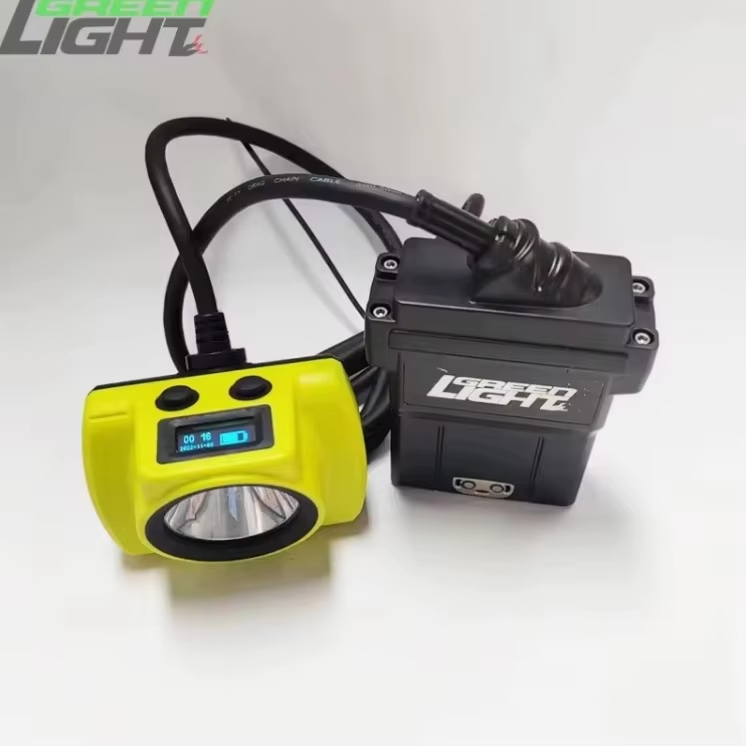 60hrs Long Working Time Best Corded Mining Cap Lamp With 14Ah 25000 Lux Miners Headlamp Underground Miners Work Lighting