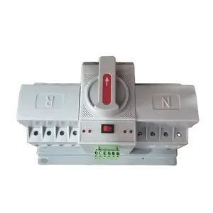 OEM welcome mini Automatic Transfer Switch, Dual Power changeover Switch 4P 63A ATS for Generator 1pcs home use