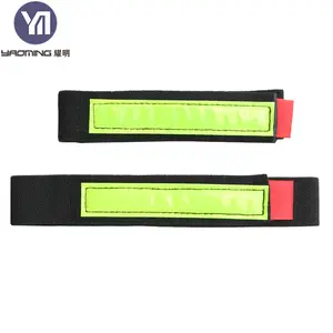 Elastic Band Material Wire Management Reflective Adjustable Nylon Hook And Loop Cable Tie