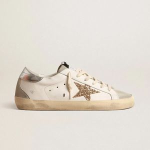 Sneakers di Lusso in Vera Pelle con Stelle <span class=keywords><strong>Argento</strong></span> e Oro Lucide, Design Casual alla Moda per Uomo - Product Image 4