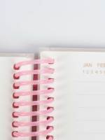 Carnet de notes A5 personnalisé à motif chat, reliure spirale, couverture rigide rose mignon, 100 feuilles, cadeau pour filles
