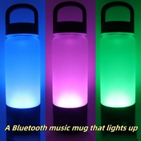560ml Multifonctionnel Smart Sports Tasse À Eau Extérieure Bluetooth Audio Lumière Bouilloire Direct Boire pour Adultes