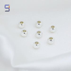 Jiuwu 14K véritable or brillant perles de cuivre massif bracelet et collier à bricoler soi-même accessoires de verrouillage en vrac fait - Product Image 4