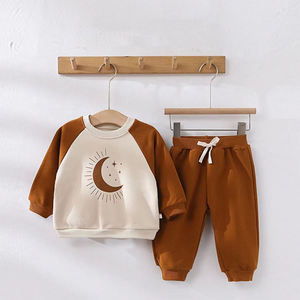 Conjunto Deportivo de Algodón y Bambú para Niños, Trajes Deportivos Orgánicos para Niños, Conjuntos de Sudadera Personalizados de Felpa, Conjuntos de Ropa Sostenible para Niños - Product Image 2