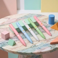 Stylo portable multifonction en plastique bleu avec ventilateur intégré pour enfants, encre gel, pointe de 0,5 mm