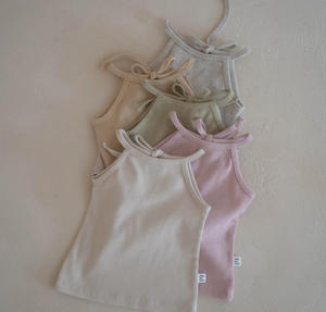 Diseño Homewear chaleco puro algodón camisola <span class=keywords><strong>pijama</strong></span> verano bebé niña ropa Simple conjunto de dos piezas - Product Image 5