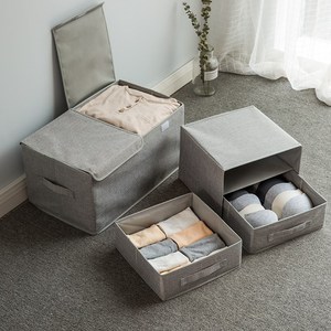 Foldable Fabric Storage Drawer Dividers Boxes Sock Bra and Underwear Storage Organizer