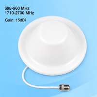 800-2700MHz Antena Polarized Vertikal Plafon Dalam Ruangan Penguat Sinyal Ponsel Model AC01 5Dbi