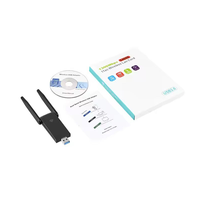 Adaptador WiFi USB 3.0 de 1300 Mbps sin Controladores, 2.4 GHz/5 GHz, Alta Ganancia, Doble Antena, WiFi 5G, Red Inalámbrica, Doble Antena de Alta Ganancia 5.8G