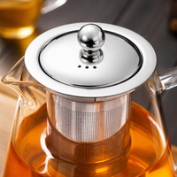 Théière en verre moderne avec infuseur, 550ml, 750ml, 950ml, pour thé en fleurs et thé en vrac, ensemble de préparation sécurisé