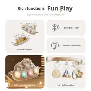 Gimnasio de Actividades Premium para Bebés con <span class=keywords><strong>Piano</strong></span> de Pedales - Tapete de Juego Musical Educativo para Bebés de 0 a 3 Años - Product Image 5