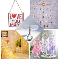 Support de suspension robuste pour plantes suspendues, crochet de plafond adhésif sans trace, ventouse en fer, crochet réglable pour œillet de rideau, moustiquaire