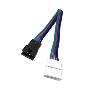 5050 3528 2芯纯铜LED软灯条快速连接线RGB无焊扣连接器线束 - Product Image 1