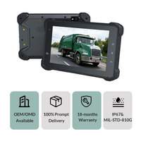 Tablette PC robuste et étanche pour véhicule de 7 pouces, GMS Android 13, 1000 Nits, télémétrie GPS pour la gestion des déchets, flotte de camions poubelles