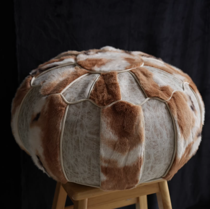 Cuir pelucheux de couleur claire
