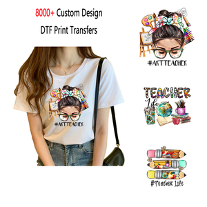 Camicia grafica Horror personalizzata foglio di banda messico insegnante di natale pronto a premere divertente trasferimento di calore Dtf per magliette - Product Image 2