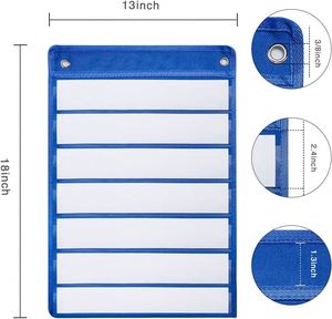 Magnetic Hanging Pocket Chart Foldable Daily Schedule Organizer for Classroom Teacher Supplies Wall Planning Board - Product Image 6