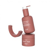 Bouteilles et pots cosmétiques en plastique personnalisés, nouveau design, haute qualité, 150 ml/50 ml, distributeur à pompe pour lotion, crème pour le visage et pommade