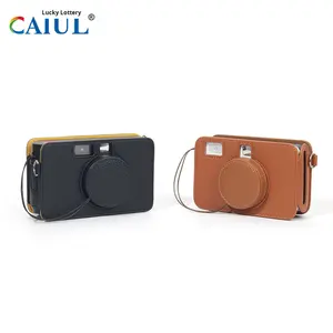 Tapa de lente Kodak Instax MS200/C210R para cámara fotográfica, protectora de cuero genuino con correa antiarañazos y diseño antipérdida - Product Image 4