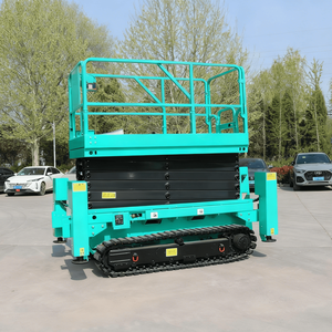 Самоходный ножничный подъемник для пересеченной местности 6-12 м |   Электрическая гидравлическая мобильная рабочая платформа на гусеничном ходу с 2-летней гарантией - Product Image 3