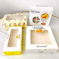 Tasse Gâteau Boîte Dessert Cookie Macarons Cupcake Dessert Blanc Transparent Boîte 2 6 Séparateurs Gâteau Papier Boîte