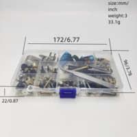 Kit de 3 cache-doigts à vis colorés en acier inoxydable et celluloïd, accessoires de guitare, outil de lutier pour la fabrication de chevilles de queue