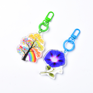 Hot bán tùy chỉnh Acrylic dễ thương long lanh nhựa Epoxy phim hoạt hình quyến rũ móc khóa - Product Image 5