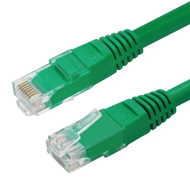 VCOM UTP Cat6 kabel Patch bulat/Flat Rj45 CAT 6 kabel Ethernet 3M/5M/10M harga kabel Patch konektor kabel jaringan LAN