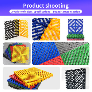 40*40*2cm agua de drenaje entrelazada almacén Whop Car Wash Floor Mat garaje PP PVC azulejo de suelo Modular - Product Image 5