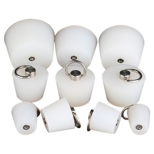Bouchon d'eau anti-retour en silicone suspendu à anneau en D avec poignée en acier inoxydable <span class=keywords><strong>Joint</strong></span> en caoutchouc inodore pour l'étanchéité de vidange de réservoir de poissons - Product Image 2
