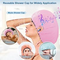 Bonnet de douche super grand, réutilisable, doublement imperméable, écologique, doublé satin, de luxe, pour femmes, tresses, cheveux longs, locs, dreadlocks