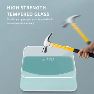 Báscula <span class=keywords><strong>Digital</strong></span> Electrónica de Vidrio de Alta Precisión, Báscula Inteligente para <span class=keywords><strong>Baño</strong></span> con Pantalla LCD, Báscula para Medir el IMC - Product Image 4