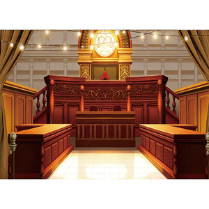 Fond <span class=keywords><strong>de</strong></span> photographie classique en bois sur le thème du Tribunal, pour fête sur le thème du <span class=keywords><strong>droit</strong></span>, jeu d'investigation, décorations <span class=keywords><strong>de</strong></span> toile <span class=keywords><strong>de</strong></span> fond photo, bannière personnalisable - Product Image 2